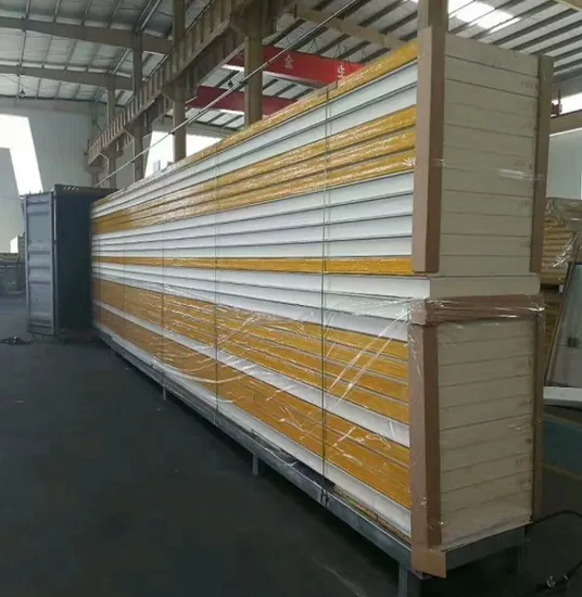 Material de construcción de estructura de acero con panel sándwich EPS de bajo costo